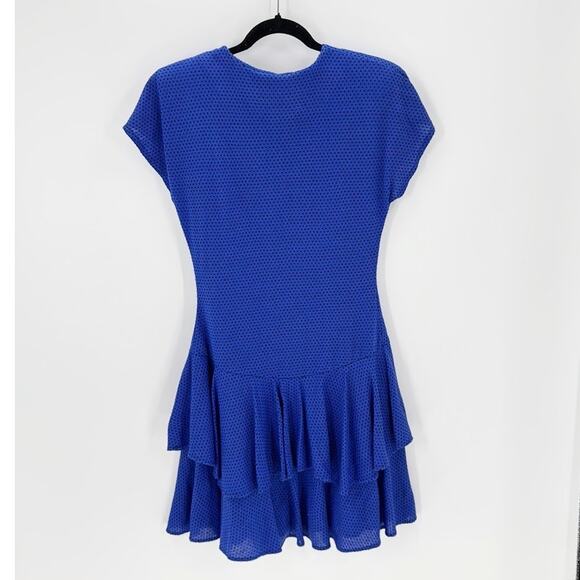 vintage Kings Row dress, likely from the 80s purple black polka dot size 9/10 - Picture 2 of 9